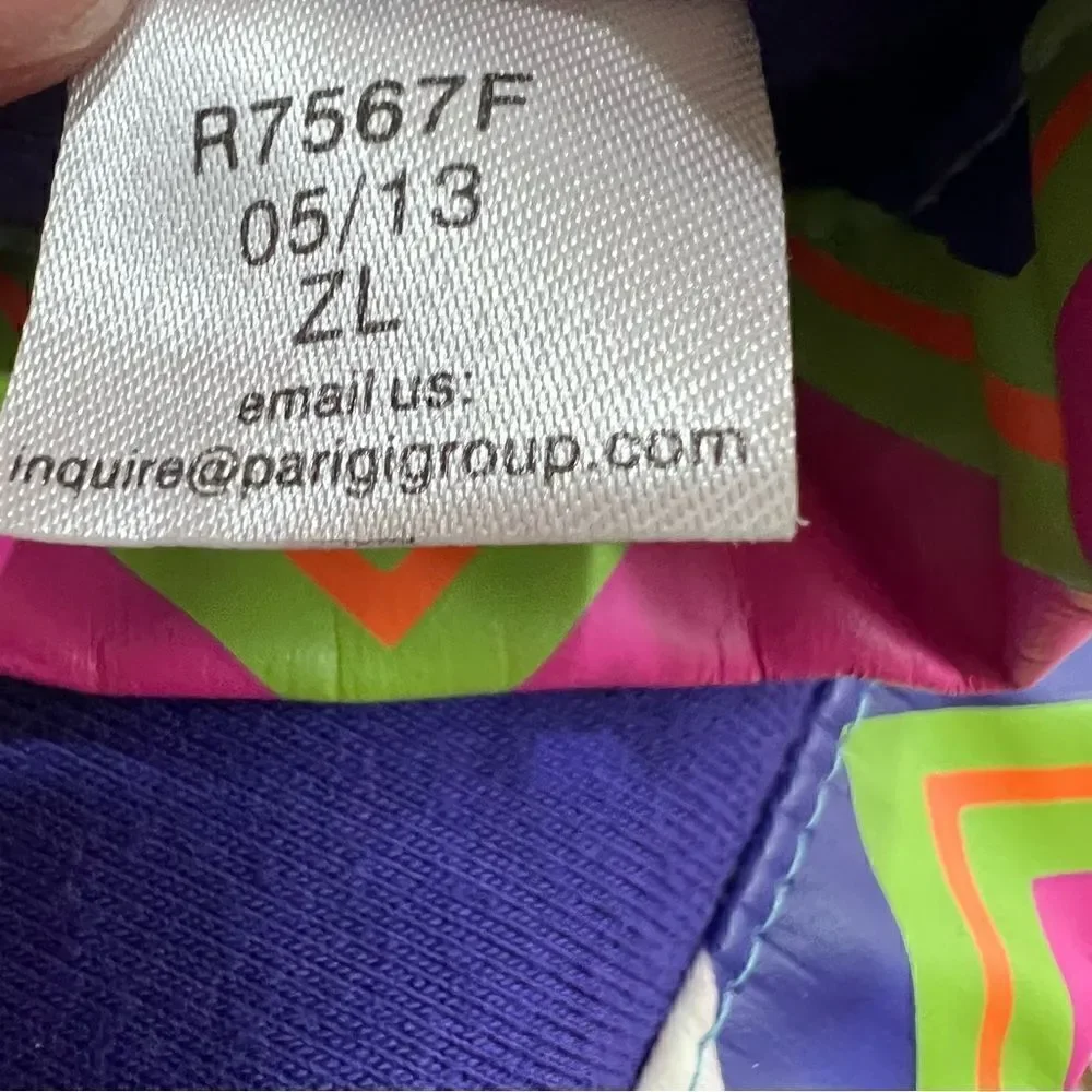 Hartstrings Purple and pink lined raincoat with hood